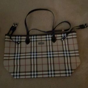 Brand new plaid tote